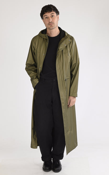 A &quot;12120 BOLD LONGEST JACKET&quot; Kaki Rains 7/8 Mixte opened photo