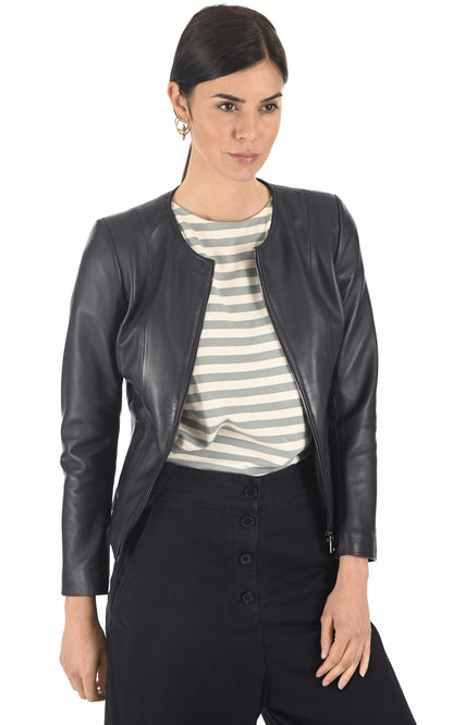 A &quot;SEPHORA FF&quot; Bleu Marine La Canadienne Blouson Femme opened photo