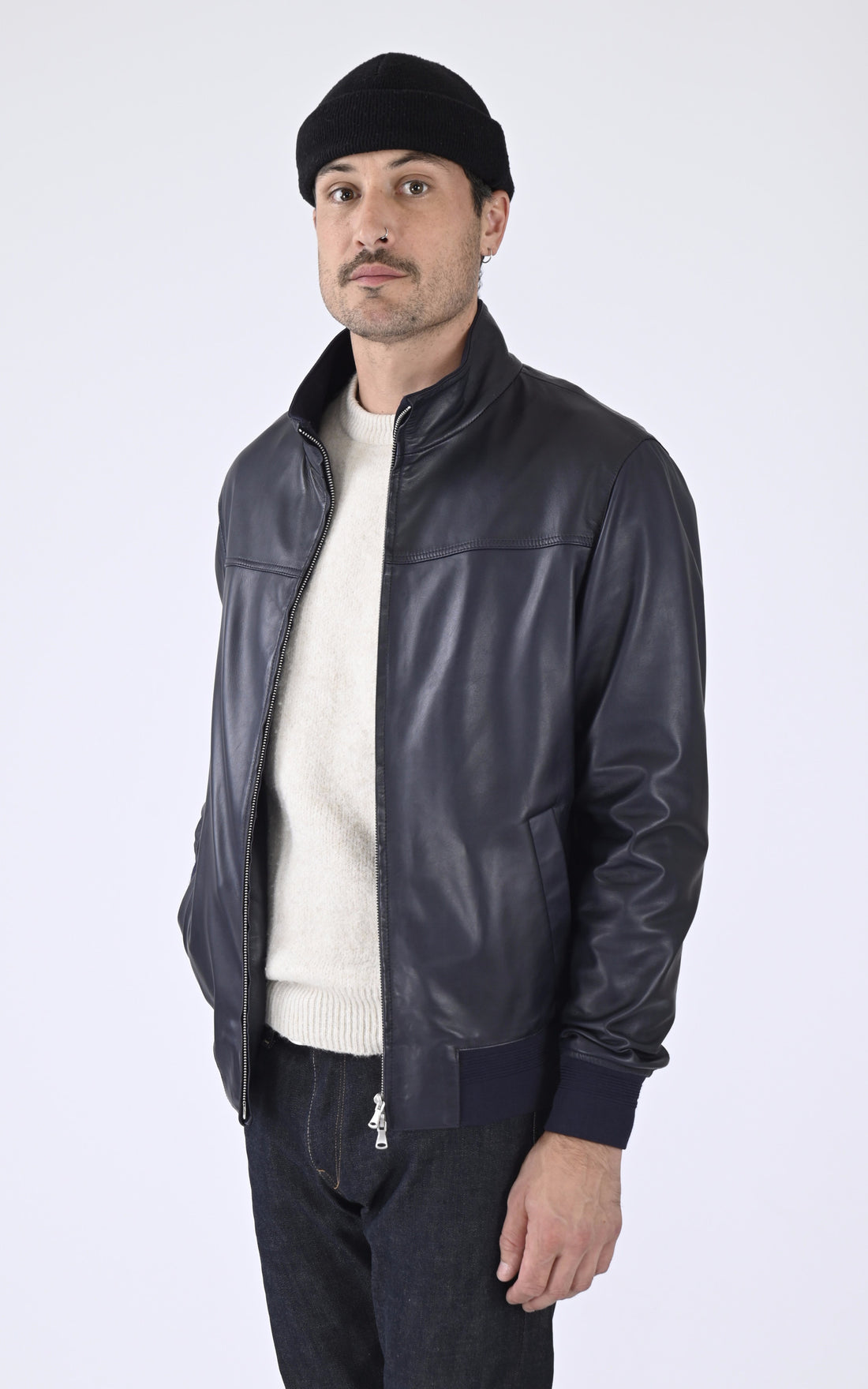 A &quot;JOEL 64804&quot; Bleu Marine Oakwood Blouson Homme opened photo