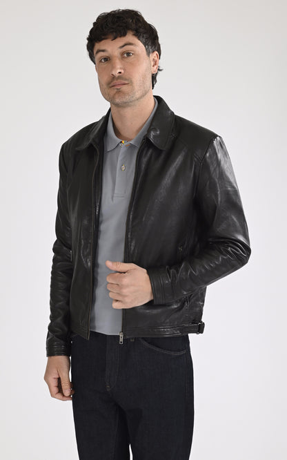 A &quot;IVAR&quot; Noir La Canadienne Blouson Homme opened photo