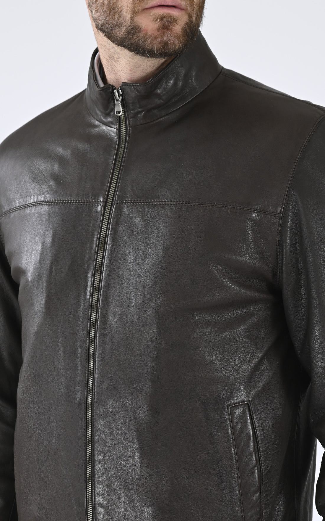 A &quot;ORLANDO 7765&quot; Marron Smarty Blouson Homme opened photo