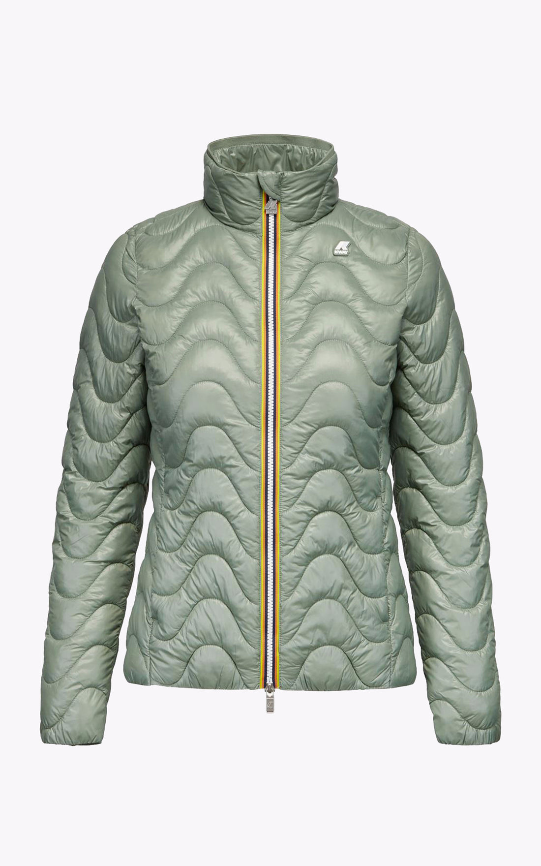 A &quot;VIOLETTE ECO WARM K4112TW&quot; Vert K-Way Blouson Femme opened photo