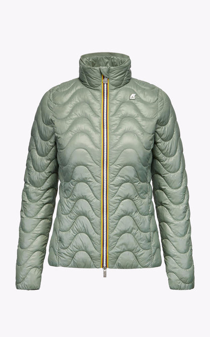 A &quot;VIOLETTE ECO WARM K4112TW&quot; Vert K-Way Blouson Femme back photo