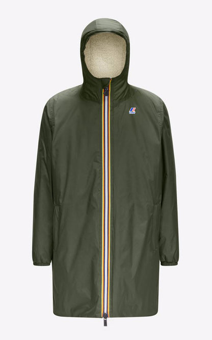 A &quot;EIFFEL ORSETTO KIDS K71219W&quot; Kaki K-Way Blouson Enfant opened photo