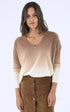 A "MONJACKE" Camel Les Tricots de Léa Pull Femme closed photo