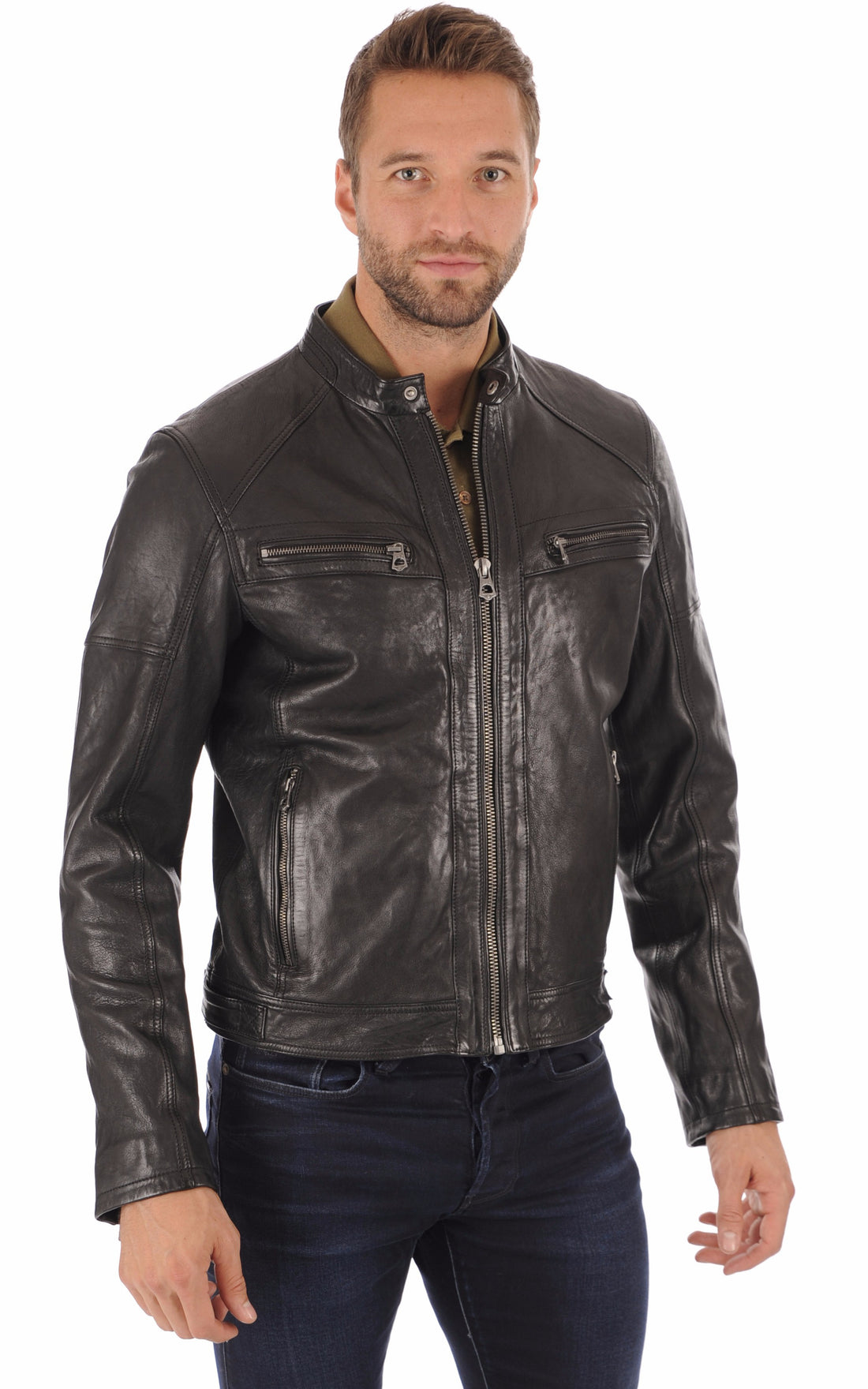 A &quot;COLLINS 101046&quot; Noir Daytona 73 Blouson Homme opened photo