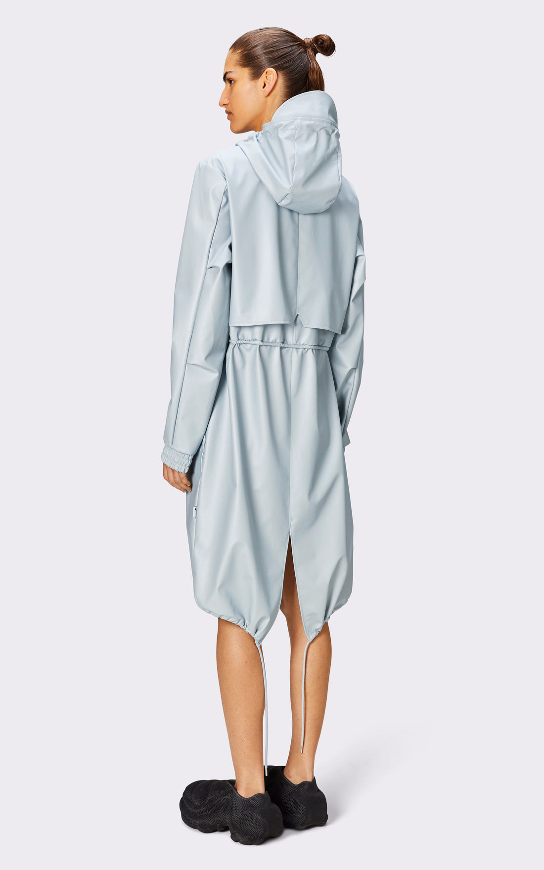 A &quot;18550 STRING PARKA&quot; Bleu Rains 7/8 Femme opened photo