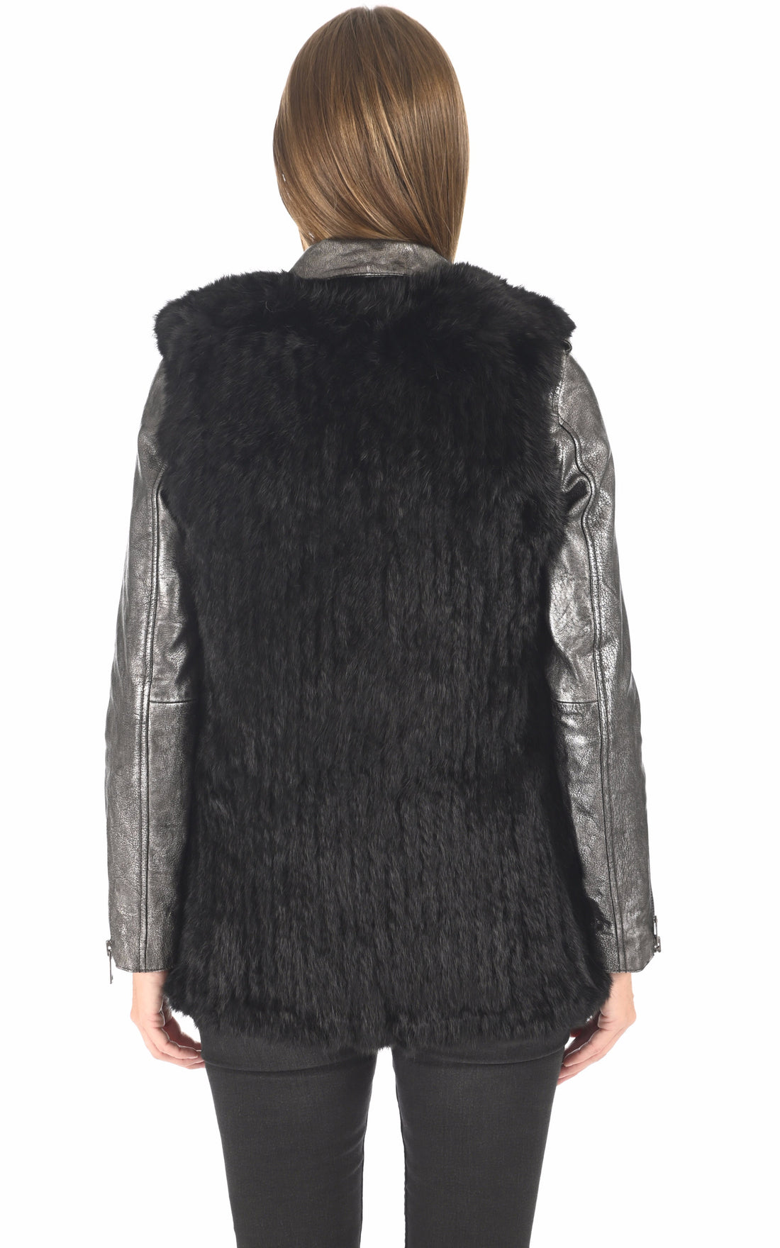A &quot;GILET 70&quot; Noir La Canadienne Veste Femme opened photo