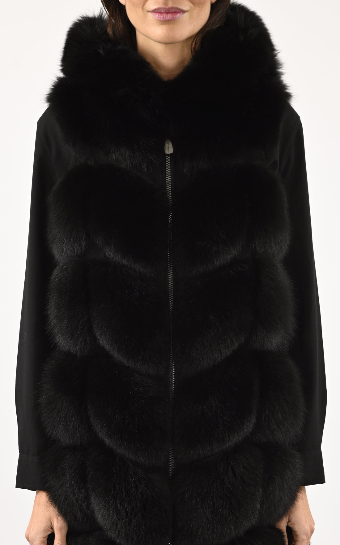 A &quot;1619 86 CM&quot; Noir Manakas Gilet Femme closed photo
