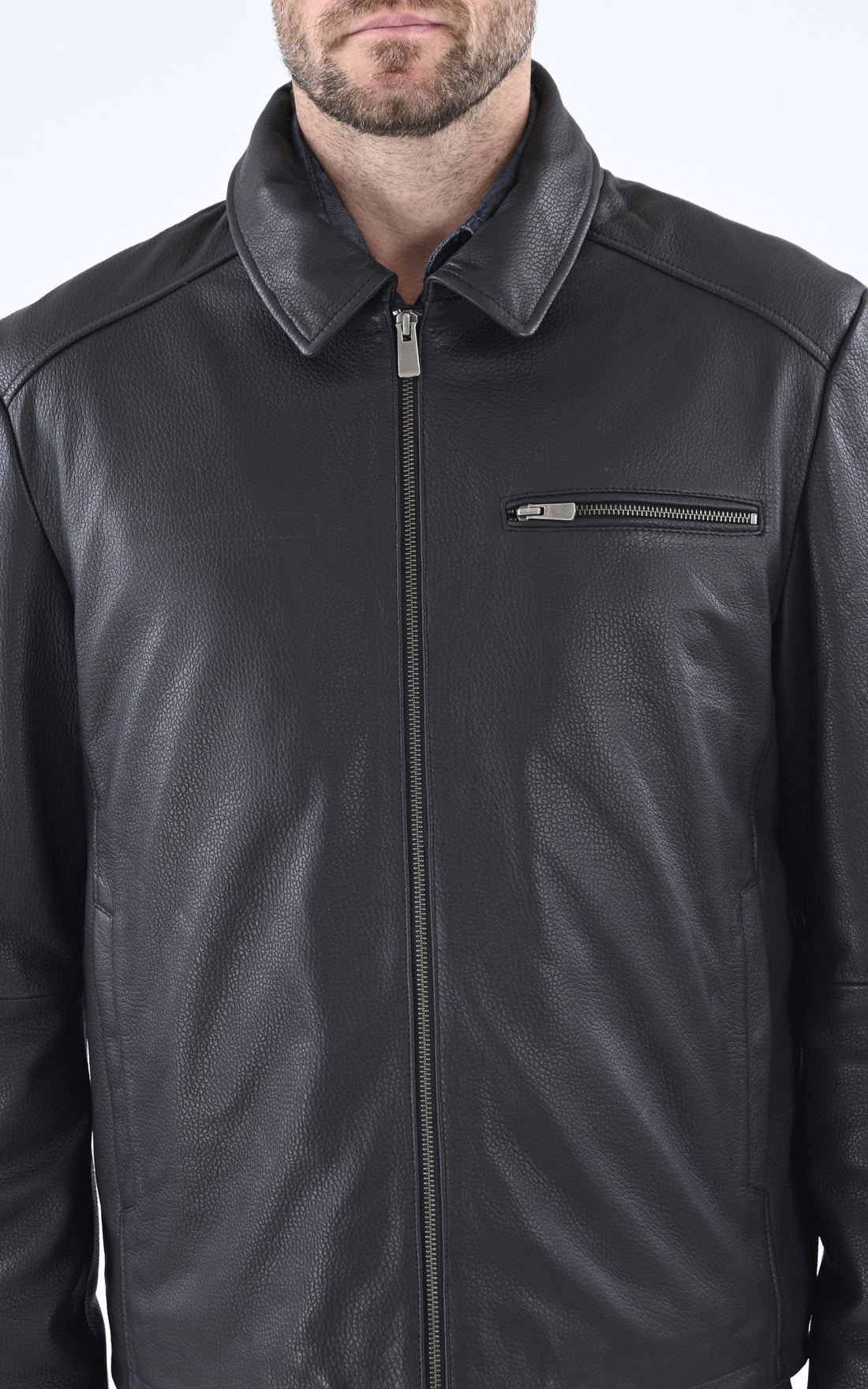 A &quot;LAZZARO-R&quot; Noir Smarty Blouson Homme opened photo