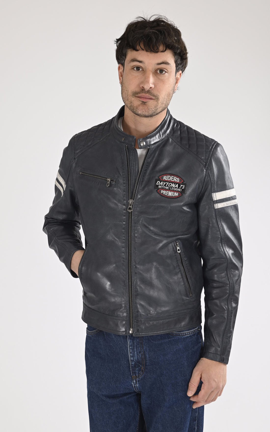 A &quot;SPENCER 104153&quot; Bleu Daytona 73 Blouson Homme opened photo