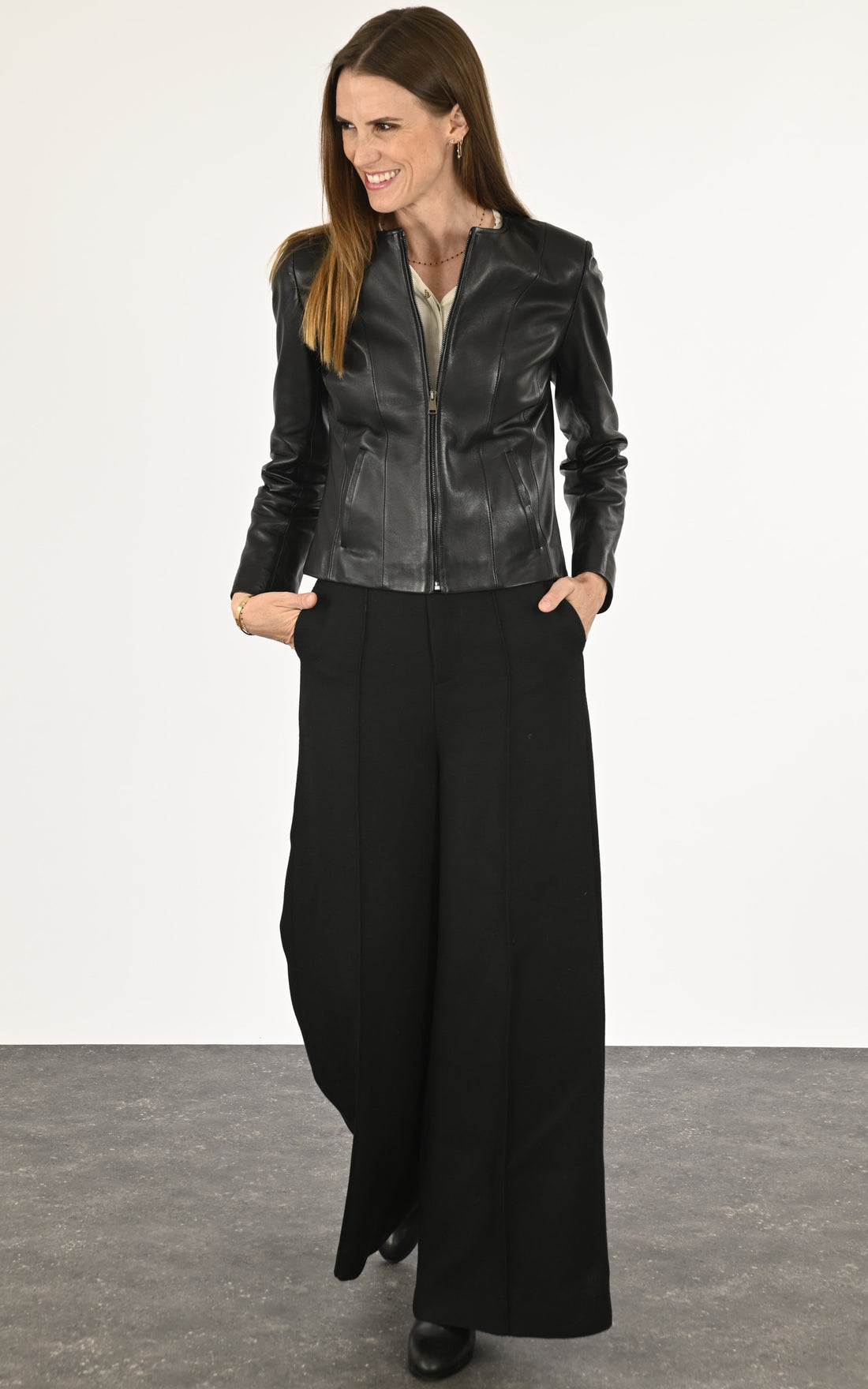 A &quot;SEPHORA FF&quot; Noir La Canadienne Blouson Femme closed photo