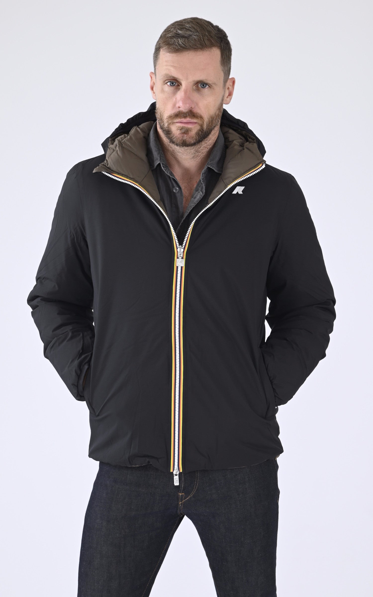 A &quot;JACK ST THERMO DO K8127WW&quot; Noir K-Way Bl Doudoune Homme closed photo