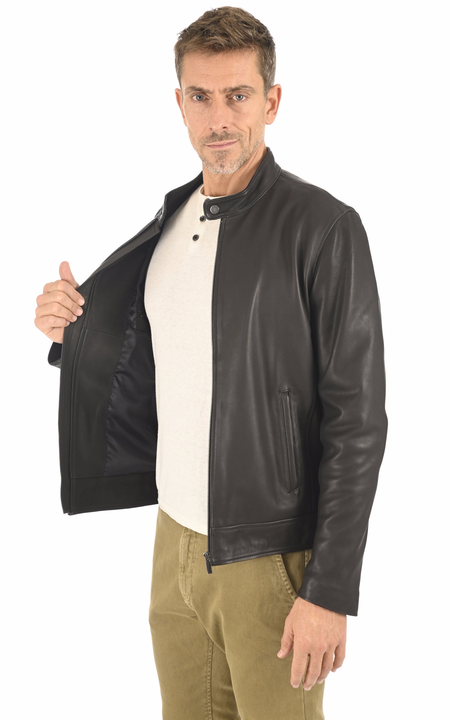 A &quot;PG&quot; Noir La Canadienne Blouson Homme interior photo