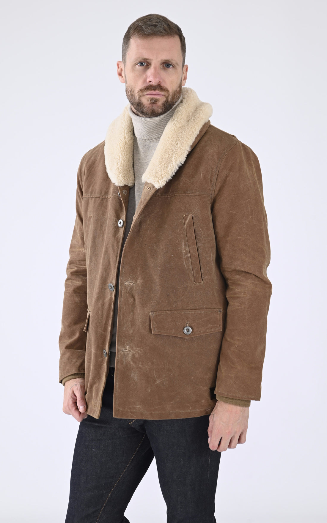 A &quot;LINCOLN 103982&quot; Camel Iron&amp;Resin Veste Homme opened photo