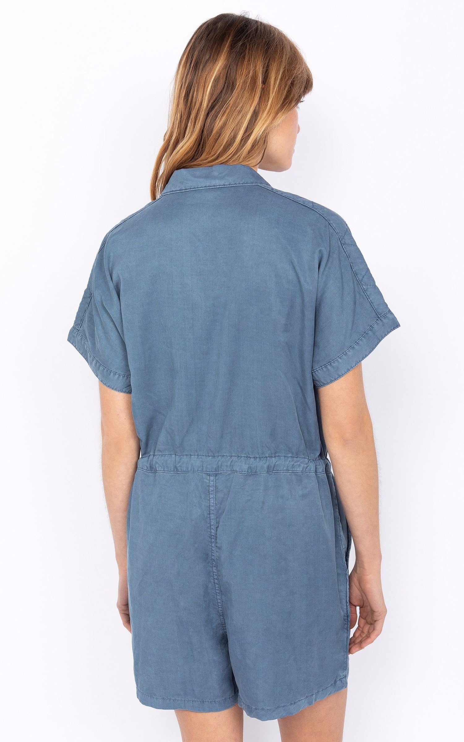 A &quot;TRJBREANA30W&quot; Bleu Schott Combinaison Femme back photo