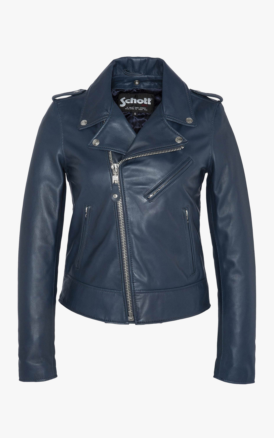A &quot;LCW1601D&quot; Navy Schott Perfecto Femme opened photo