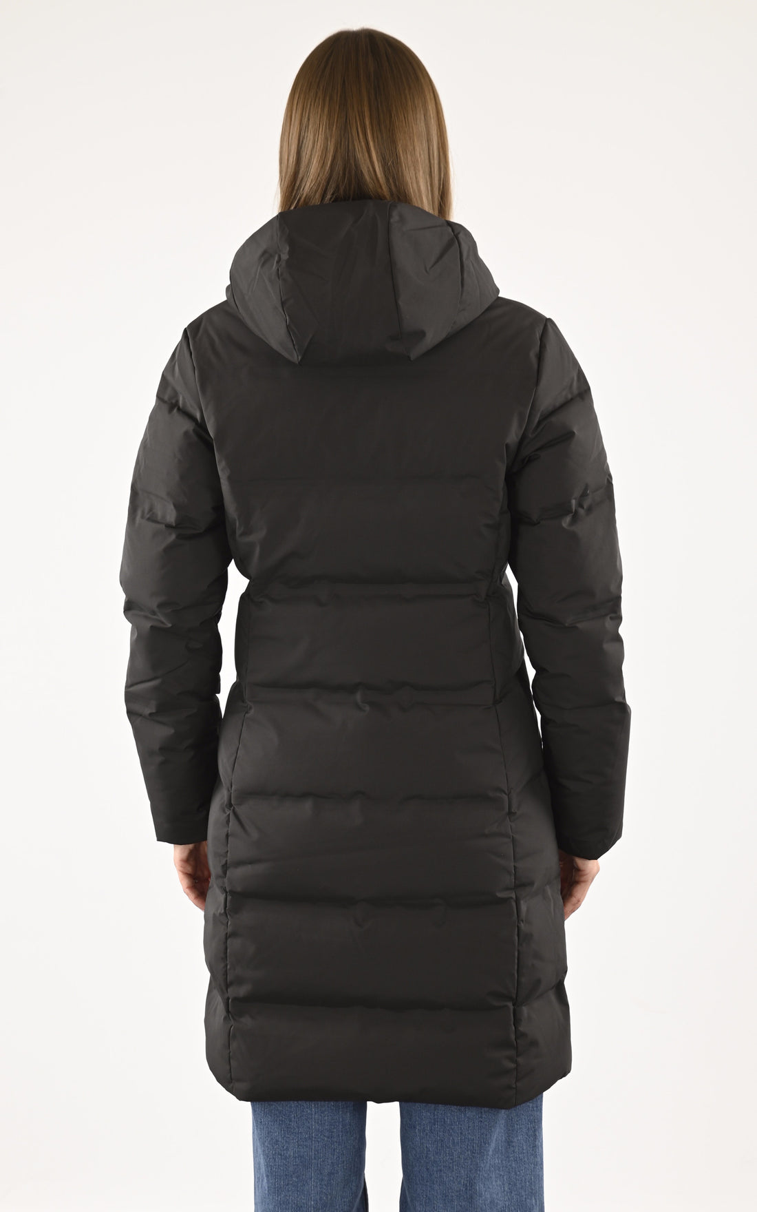 A &quot;JACKSON GLACIER PARKA&quot; Noir Patagonia 3/4 Parka Femme opened photo