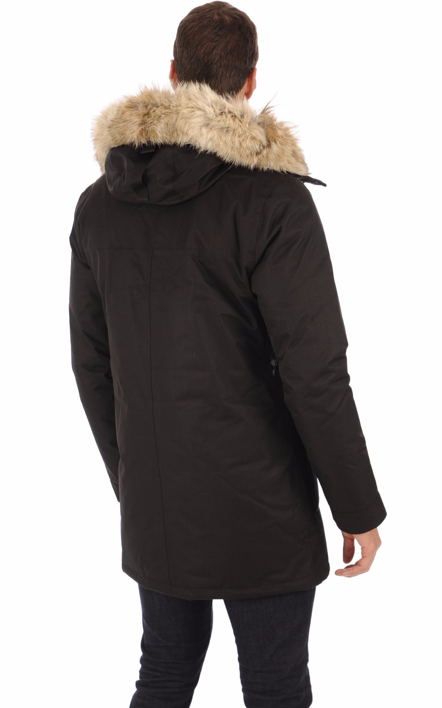 A &quot;YVES&quot; Noir Nobis 3/4 Doudoune Homme back photo