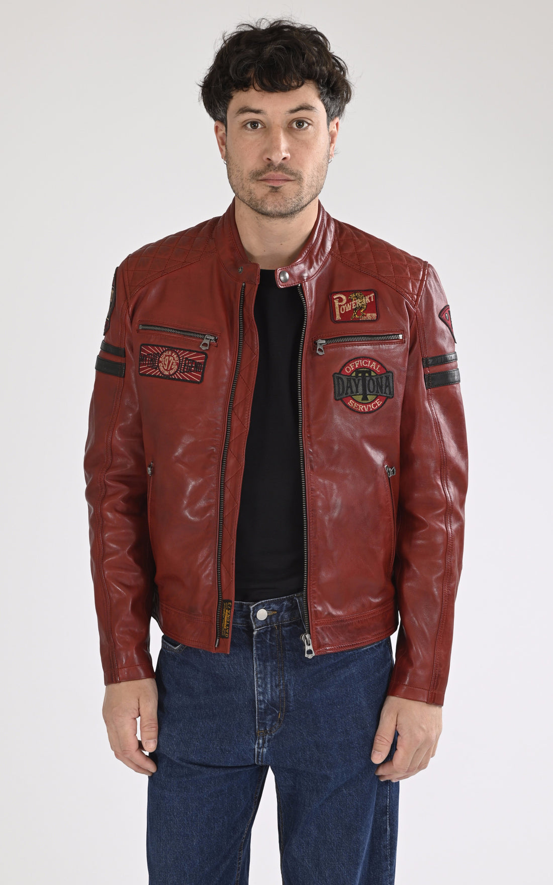 A &quot;WALKOR 102831&quot; Rouge Daytona 73 Blouson Homme opened photo