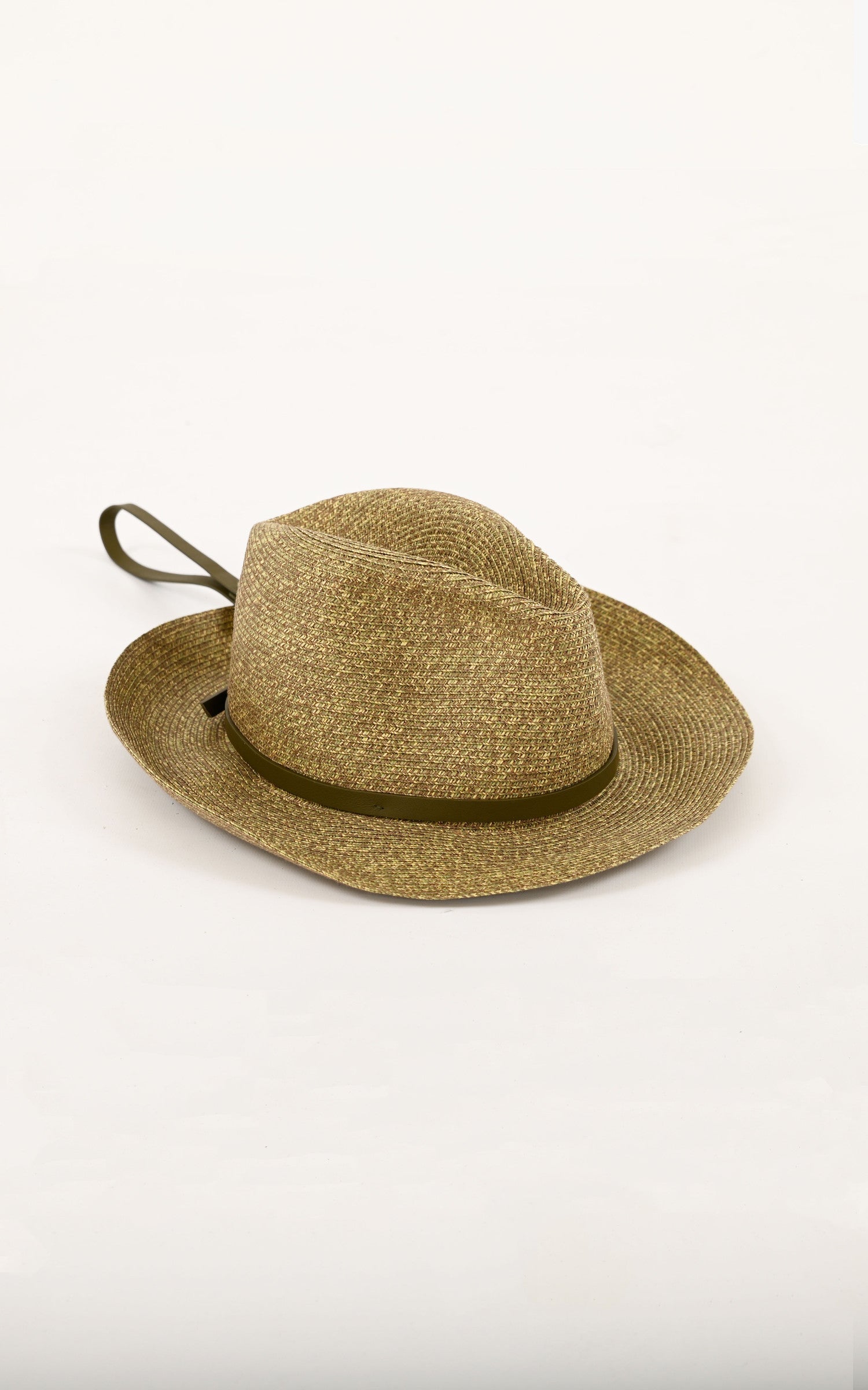 A &quot;LEONARDO P24CAT40&quot; Olive Catarzi 1910 Chapeau Femme closed photo 2