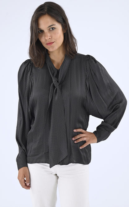 A &quot;CANDY&quot; Noir Tara Jarmon Top Femme closed photo