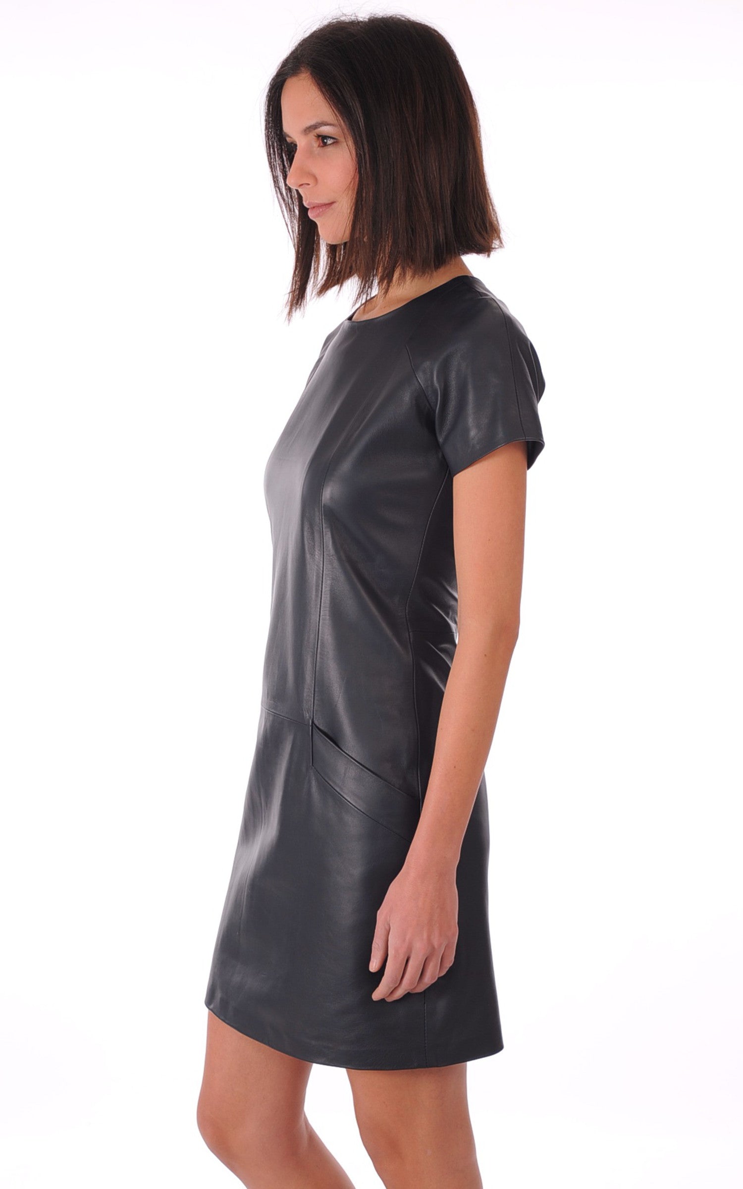 A &quot;BRIDGET FF&quot; Bleu Marine La Canadienne Robe Femme interior photo 3