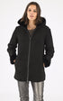 A "BASE 75" Noir La Canadienne Veste Femme closed photo
