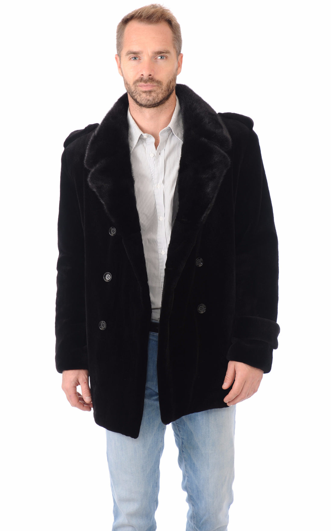 A &quot;6004-C&quot; Noir Manakas Veste Homme opened photo