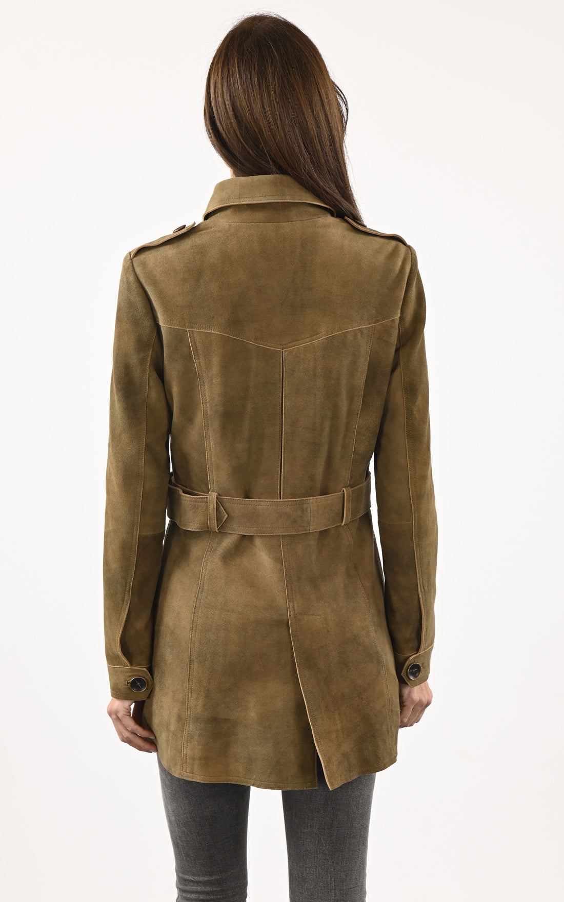 A &quot;MORAINE VEL&quot; Taupe Possery 3/4 Femme closed photo