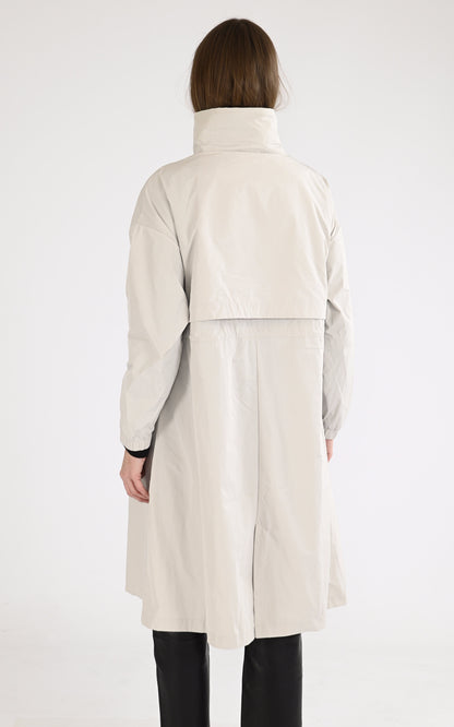 A &quot;AUBE K8132NW&quot; Beige K-Way Manteau Femme back photo