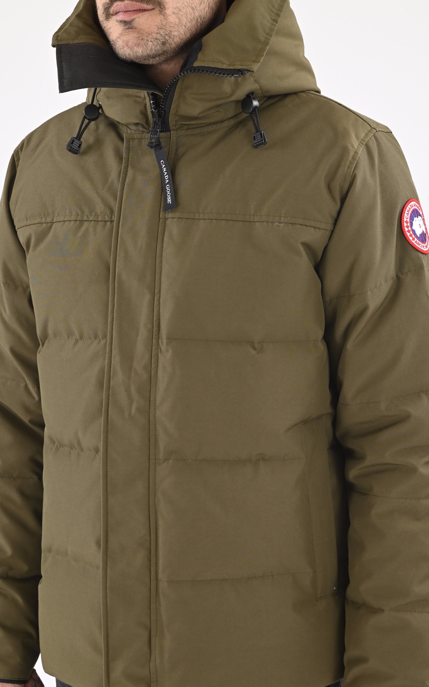 A &quot;MAC MILLAN 3804M&quot; Military Green Canada Goose 3/4 Doudoune Homme details photo