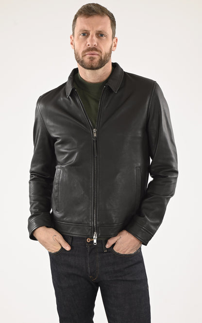 A &quot;TYSON&quot; Noir Serge Pariente Blouson Homme closed photo