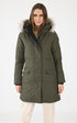 A "REBECCA 3L" Kaki Nobis Ves Doudoune Femme opened photo
