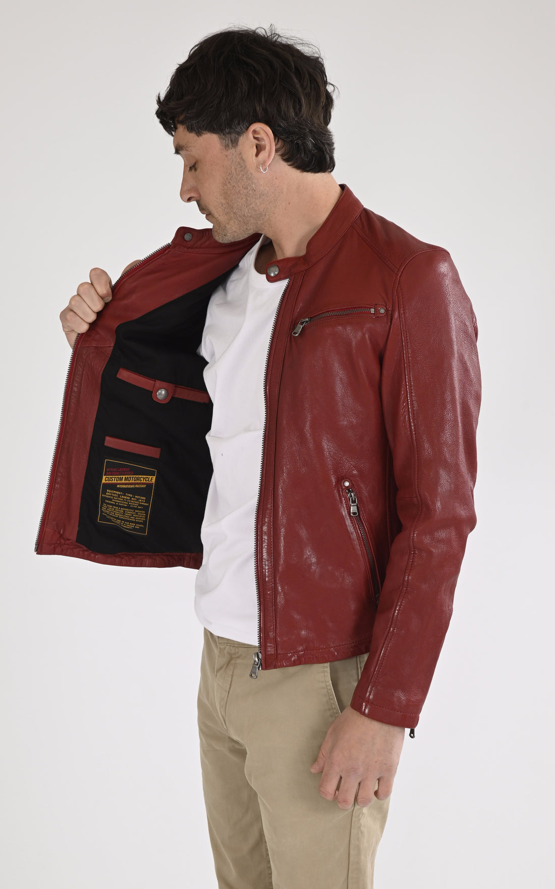 A &quot;GAFINO 101843&quot; Rouge Daytona 73 Blouson Homme opened photo