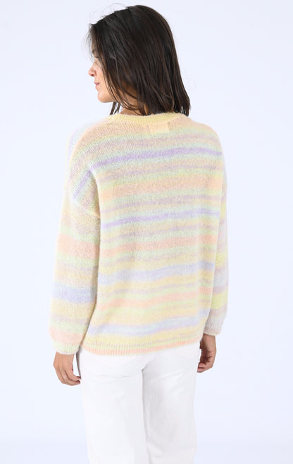 A &quot;MABELLO&quot; Multi Les Tricots de Léa Pull Femme back photo