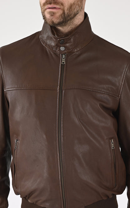 A &quot;TRENTO 7656&quot; Marron Smarty Blouson Homme details photo