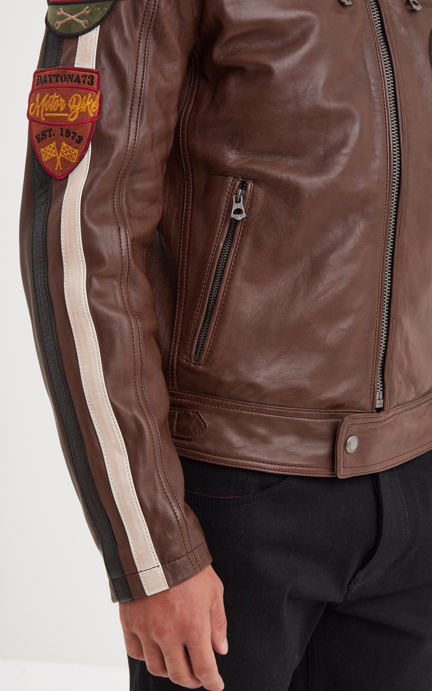 A &quot;WARTBURG 102832&quot; Marron Daytona 73 Blouson Homme details photo 5
