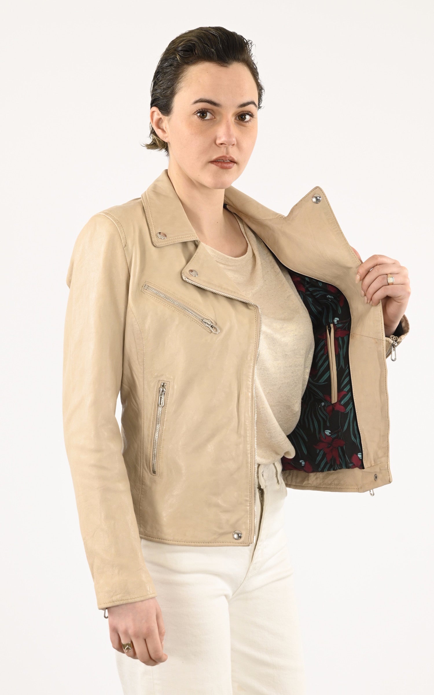 A &quot;OLYMPE 101964&quot; Ecru Rose Garden Blouson Femme interior photo 3