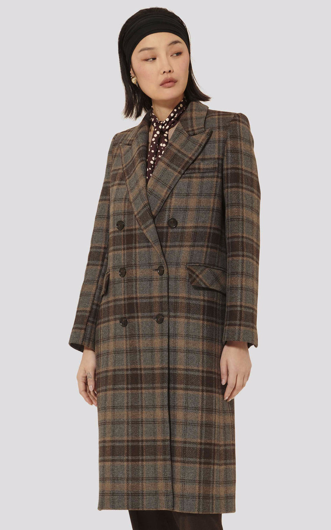 A &quot;MALICE&quot; Marron Tara Jarmon Manteau Femme opened photo