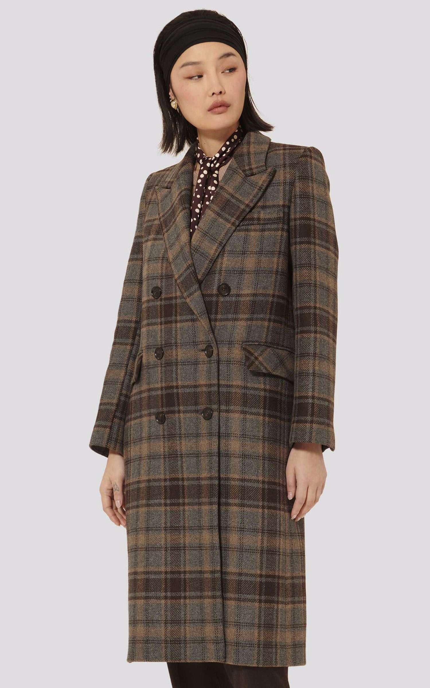 A &quot;MALICE&quot; Marron Tara Jarmon Manteau Femme closed photo 2