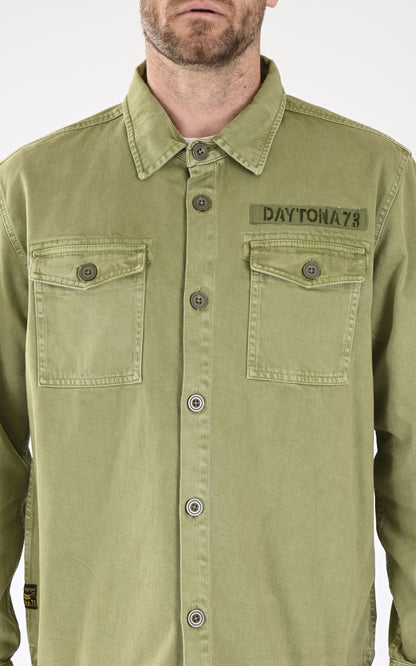 A &quot;MELHART 102668&quot; Kaki Daytona 73 Chemise Homme details photo