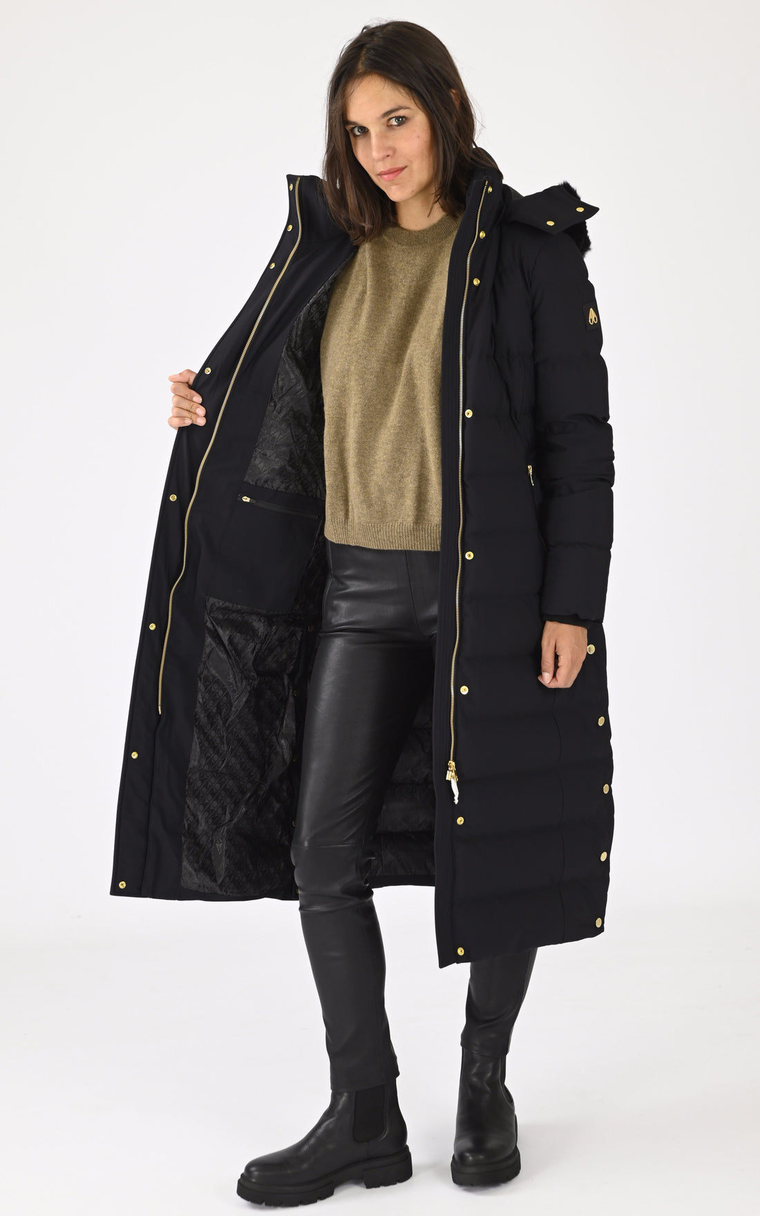 A &quot;JOCADA SH GOLD M34LP227GS&quot; Noir Moose Knuckles man_doudoune Femme closed photo