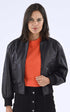 A "THYLANE" Noir Serge Pariente Blouson Femme opened photo