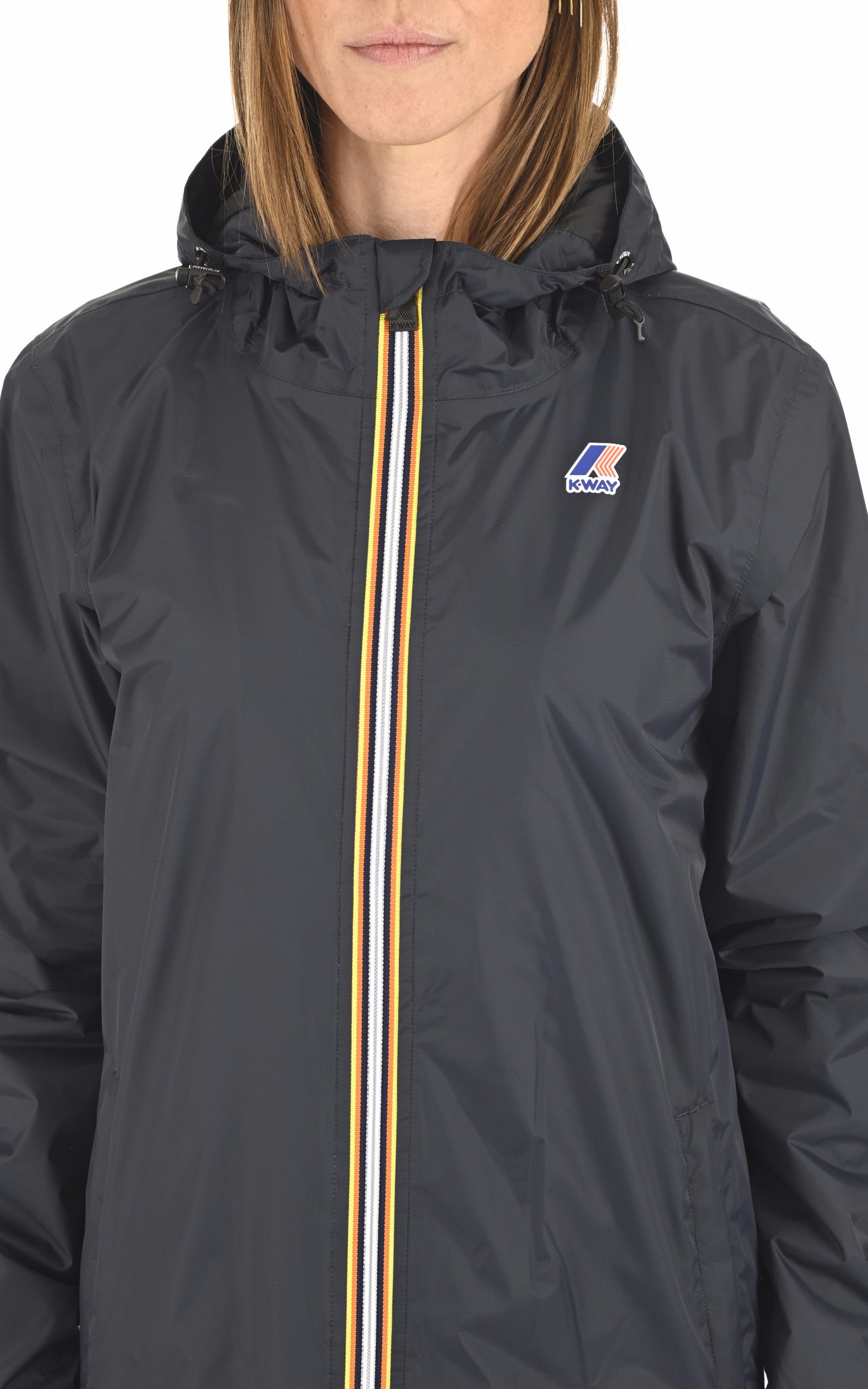 A &quot;EIFFEL WARM K00BDG0&quot; Bleu Foncé K-Way 3/4 Mixte details photo 5