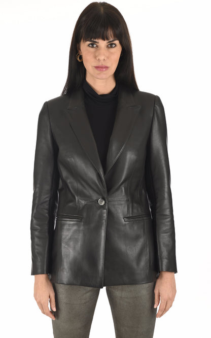 A &quot;ANTAMIL FF&quot; Noir La Canadienne Veste Femme closed photo