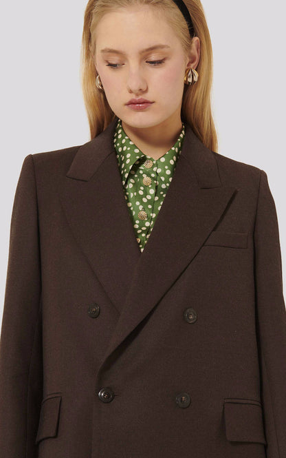 A &quot;VALSON&quot; Marron Tara Jarmon Veste Femme back photo