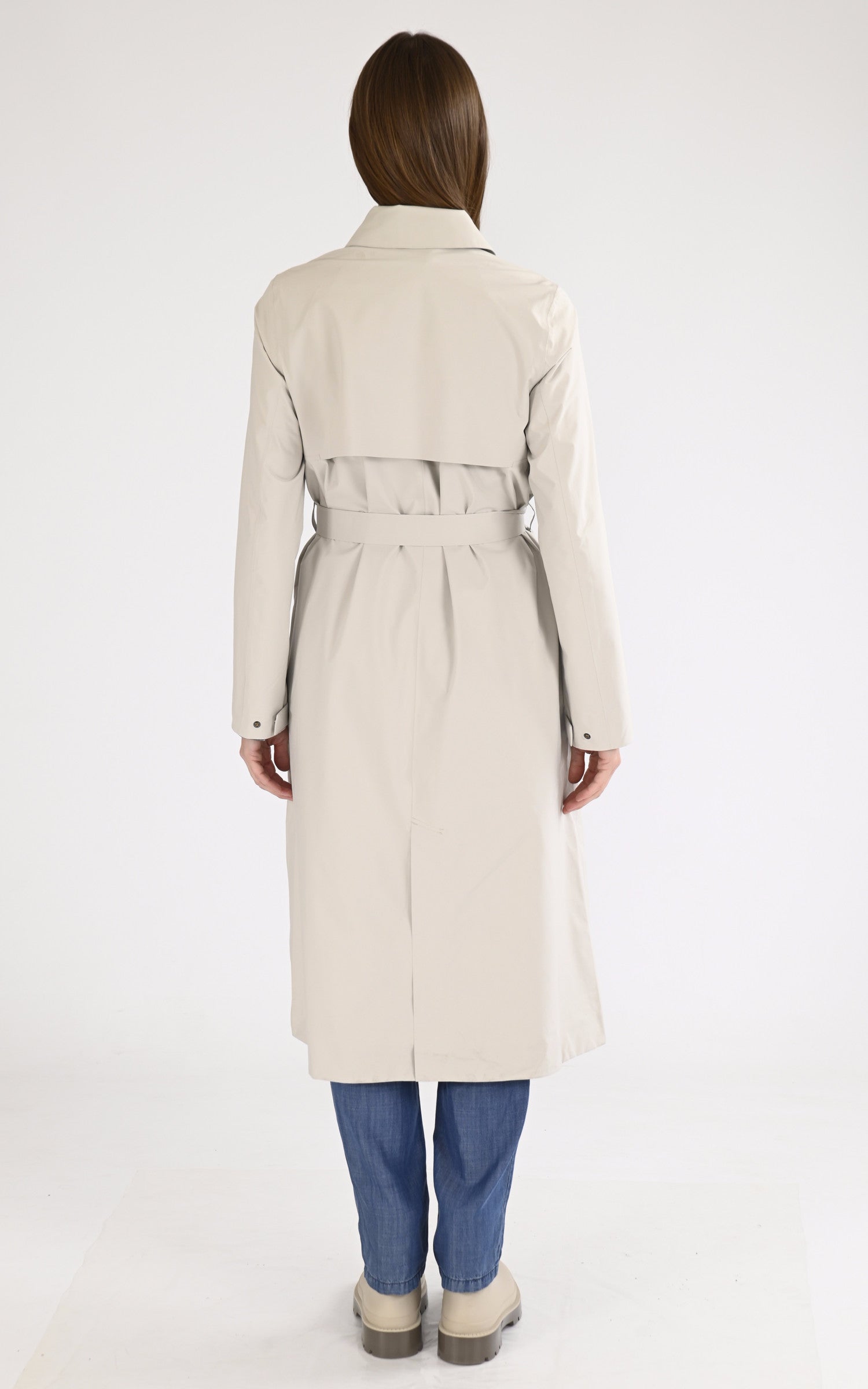 A &quot;BARBRA K61337W&quot; Beige K-Way Manteau Femme back photo