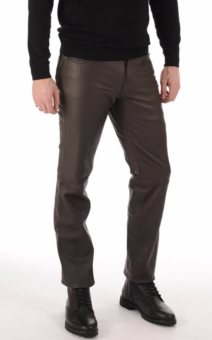 A &quot;LAURIN&quot; Chocolat Maddox Pantalon Homme closed photo