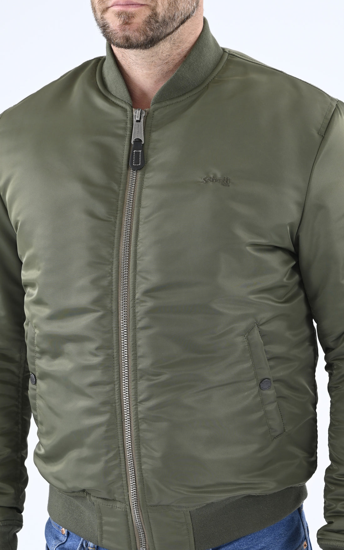 A &quot;AIRFORCE RS&quot; Kaki Schott Blouson Homme opened photo